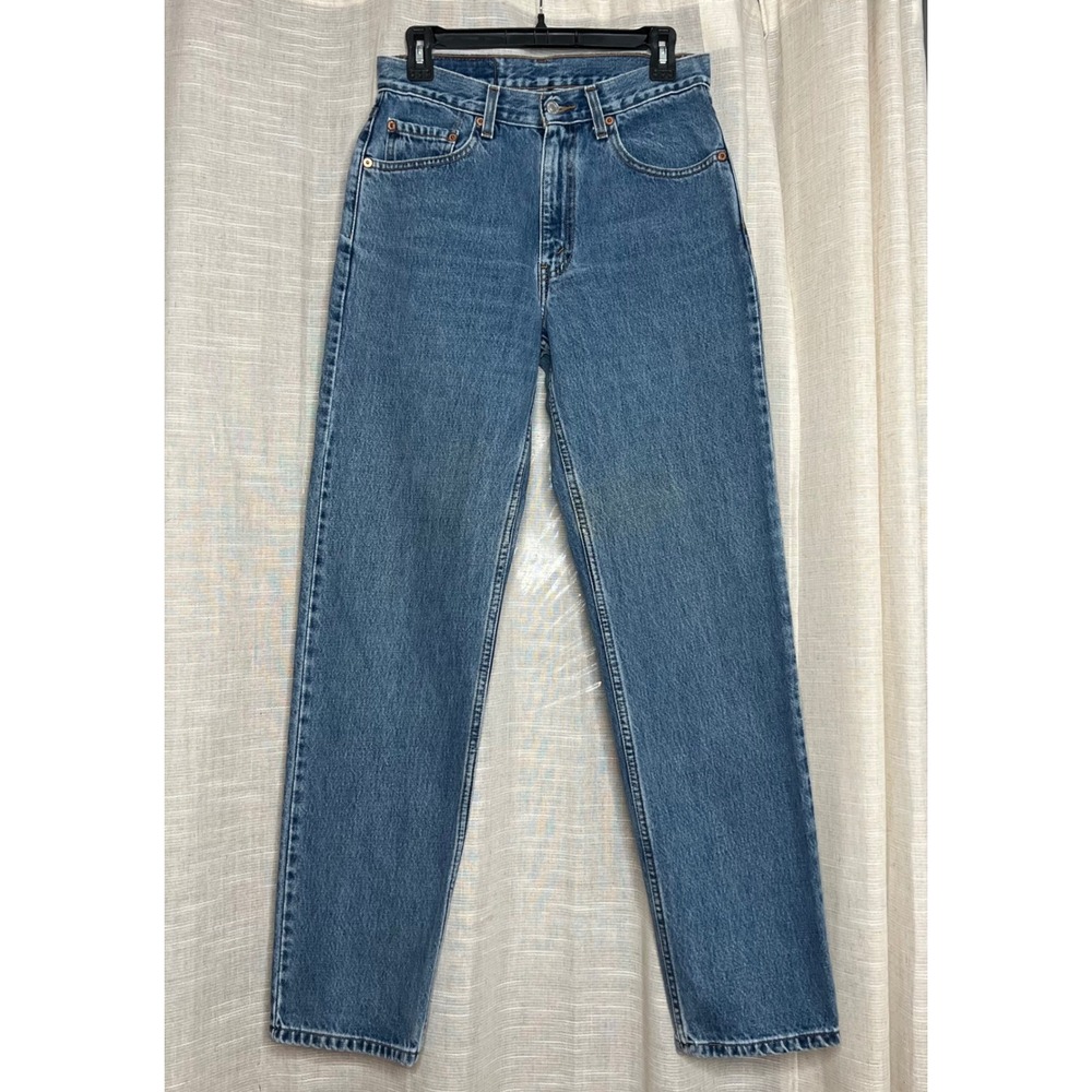 90s Vintage Levi's 550 Relaxed Fit Tapered Jeans Light Wash‎ Denim Men's 28x32.5